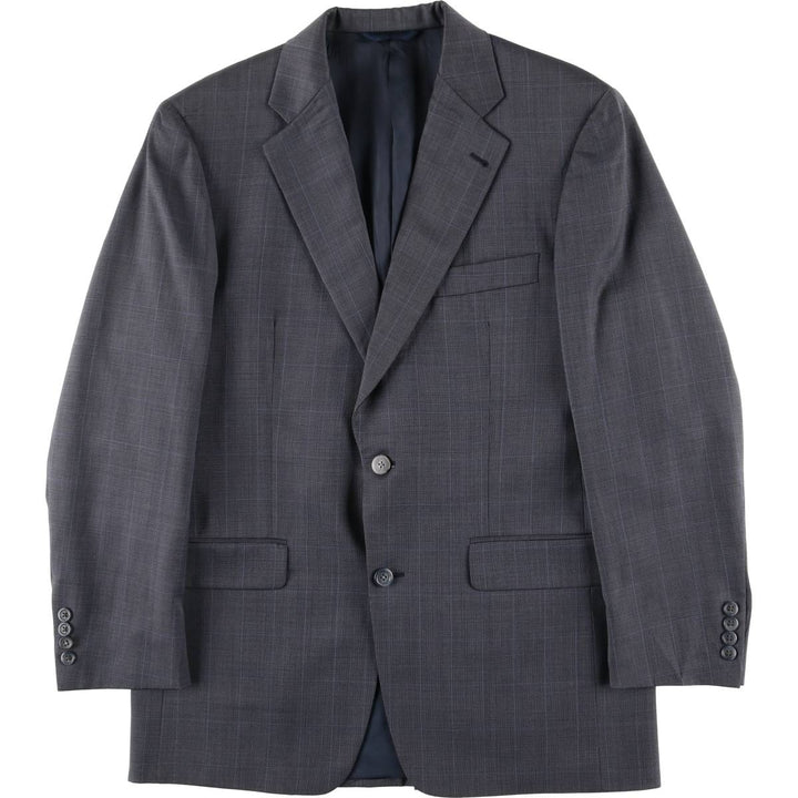 Burberry's BURBERRY LONDON Check Pattern Tailored Jacket, Men's Size M (approx.) unclear gray type Vintage Second Hand