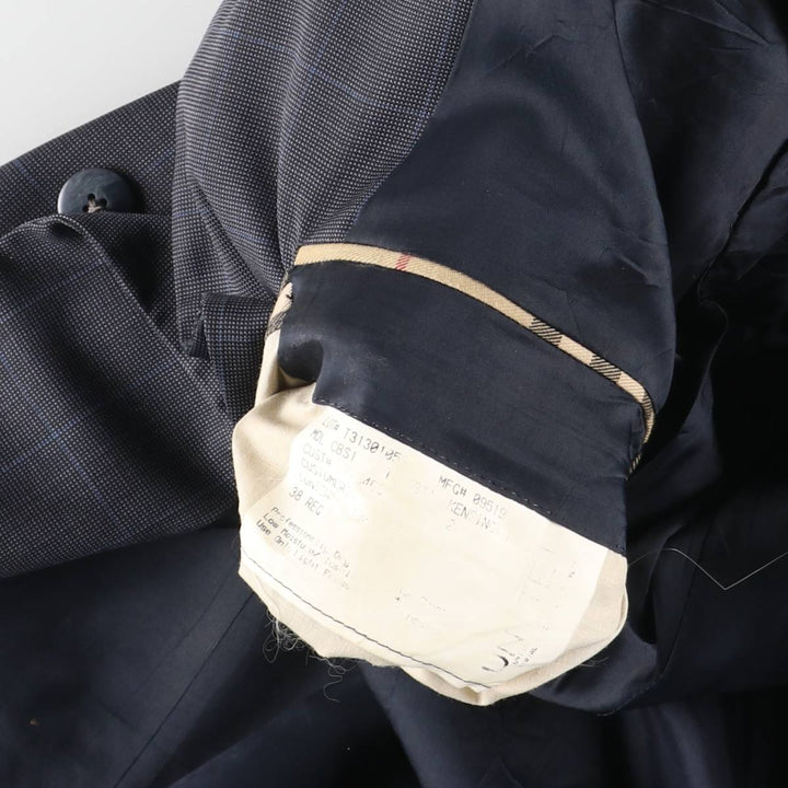 Burberry's BURBERRY LONDON Check Pattern Tailored Jacket, Men's Size M (approx.) unclear gray type Vintage Second Hand