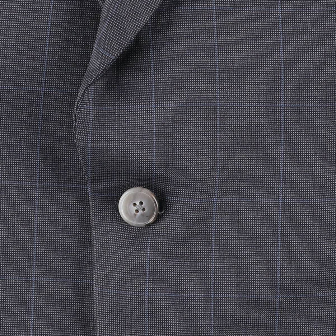 Burberry's BURBERRY LONDON Check Pattern Tailored Jacket, Men's Size M (approx.) unclear gray type Vintage Second Hand