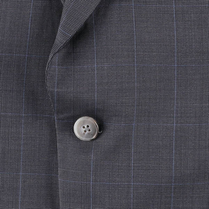 Burberry's BURBERRY LONDON Check Pattern Tailored Jacket, Men's Size M (approx.) unclear gray type Vintage Second Hand