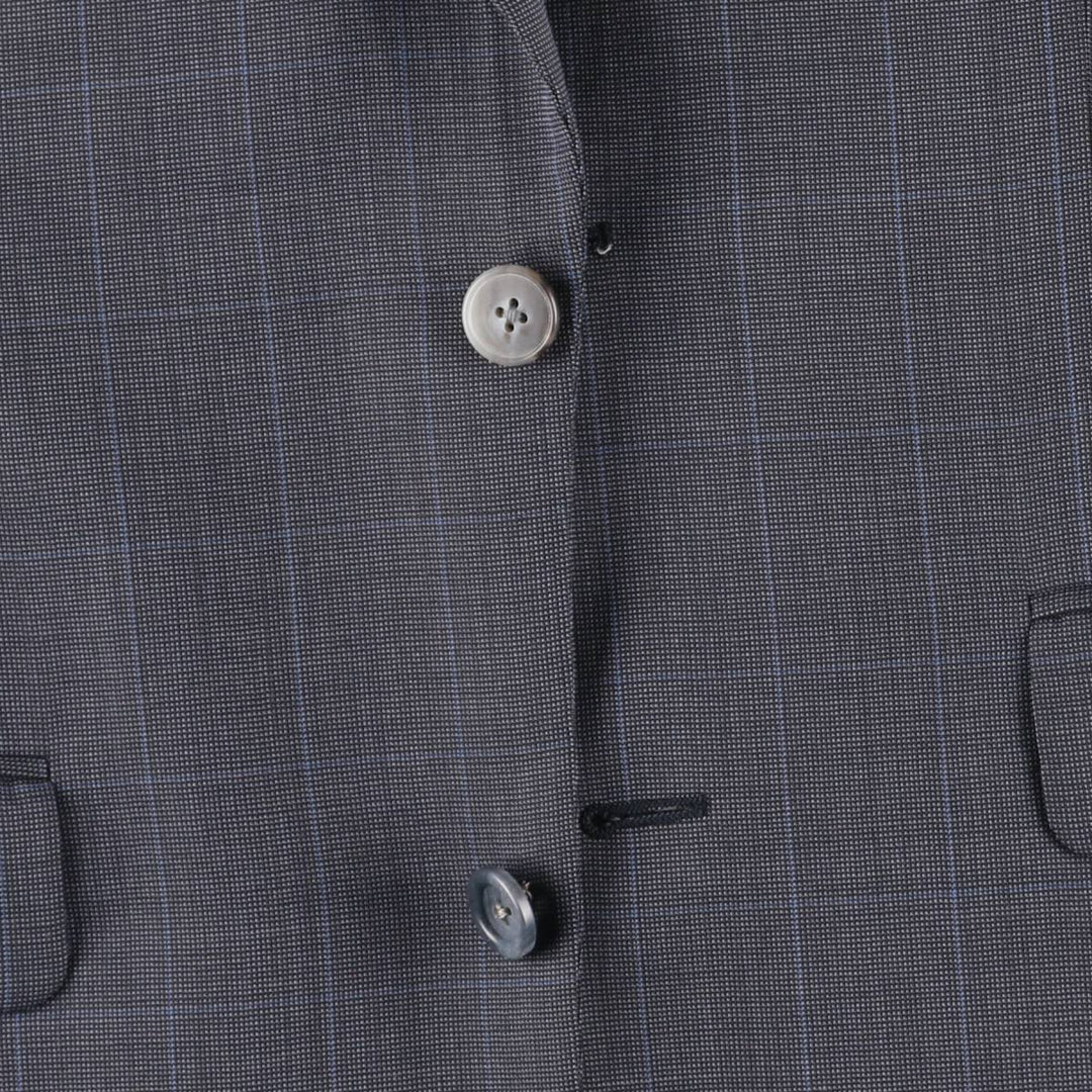 Burberry's BURBERRY LONDON Check Pattern Tailored Jacket, Men's Size M (approx.) unclear gray type Vintage Second Hand