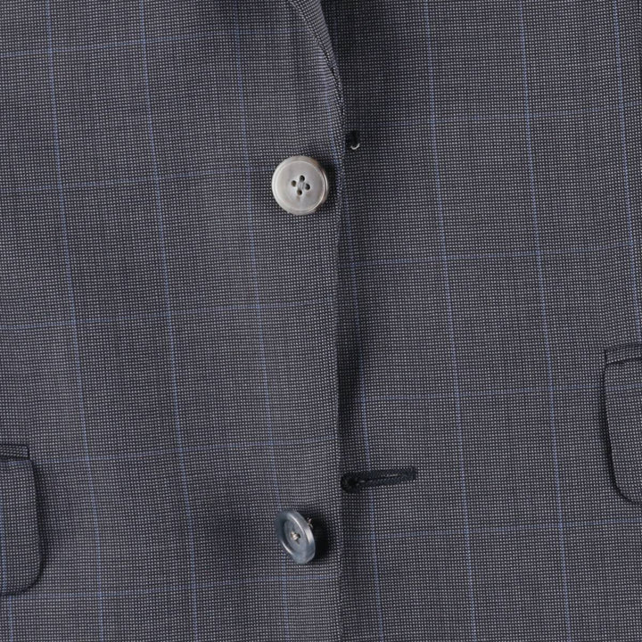 Burberry's BURBERRY LONDON Check Pattern Tailored Jacket, Men's Size M (approx.) unclear gray type Vintage Second Hand