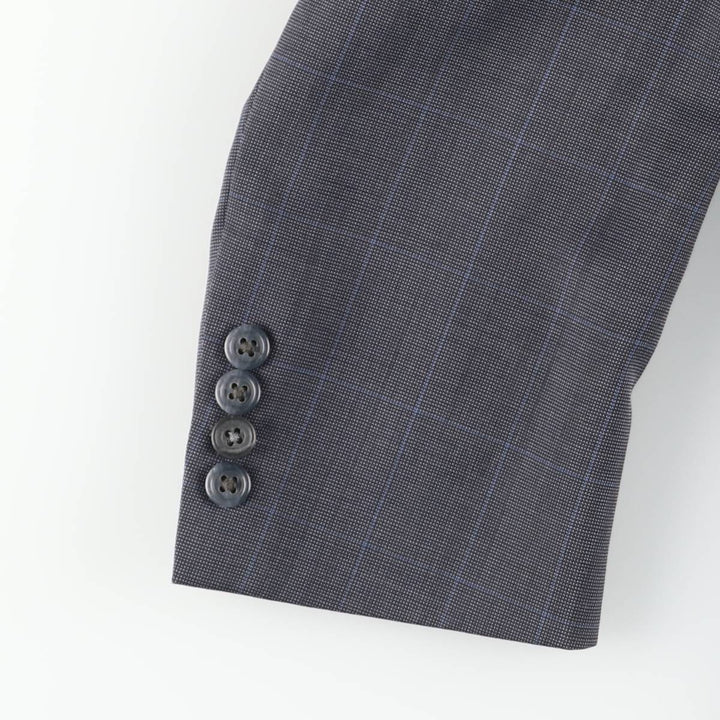 Burberry's BURBERRY LONDON Check Pattern Tailored Jacket, Men's Size M (approx.) unclear gray type Vintage Second Hand