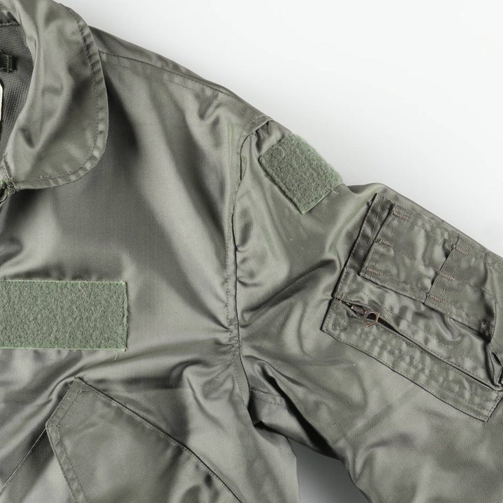 1980'S US Military Flight Jacket, Made in USA, Small, Men's Size S unclear Khaki type Vintage Second Hand