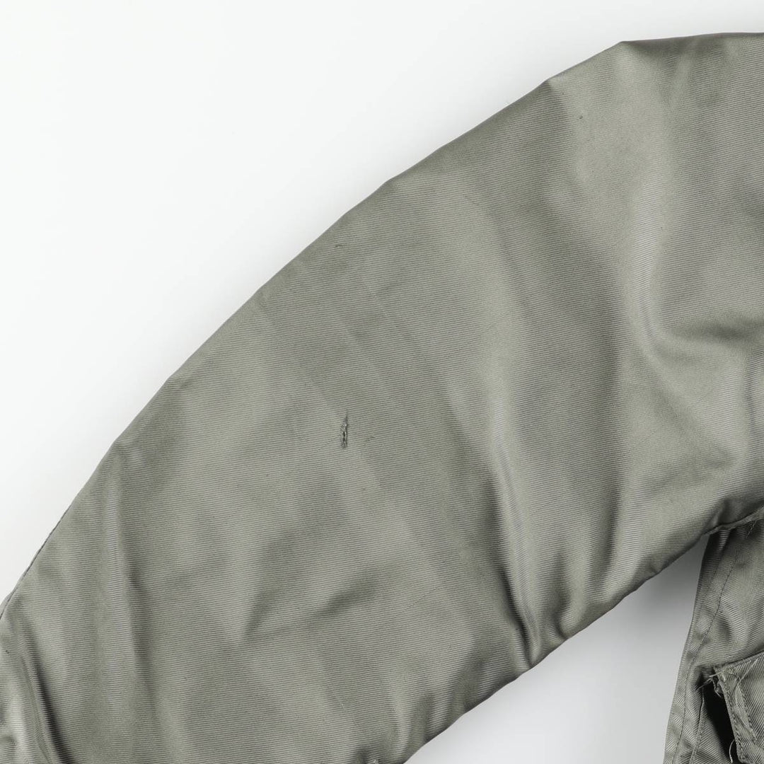 1980'S US Military Flight Jacket, Made in USA, Small, Men's Size S unclear Khaki type Vintage Second Hand