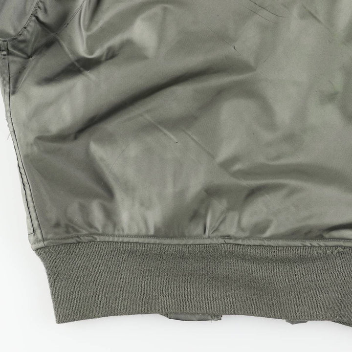 1980'S US Military Flight Jacket, Made in USA, Small, Men's Size S unclear Khaki type Vintage Second Hand
