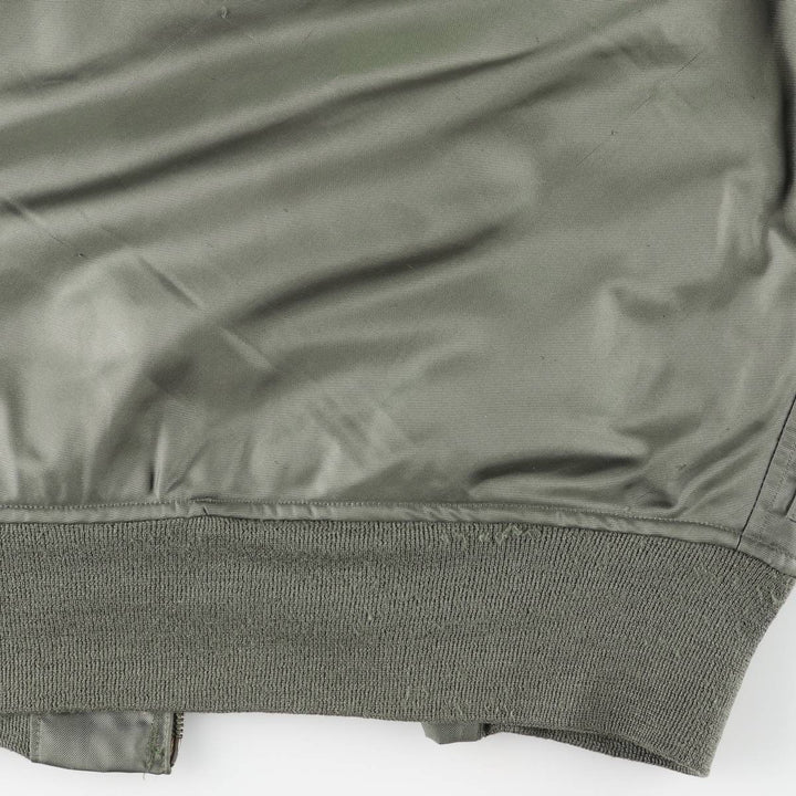 1980'S US Military Flight Jacket, Made in USA, Small, Men's Size S unclear Khaki type Vintage Second Hand
