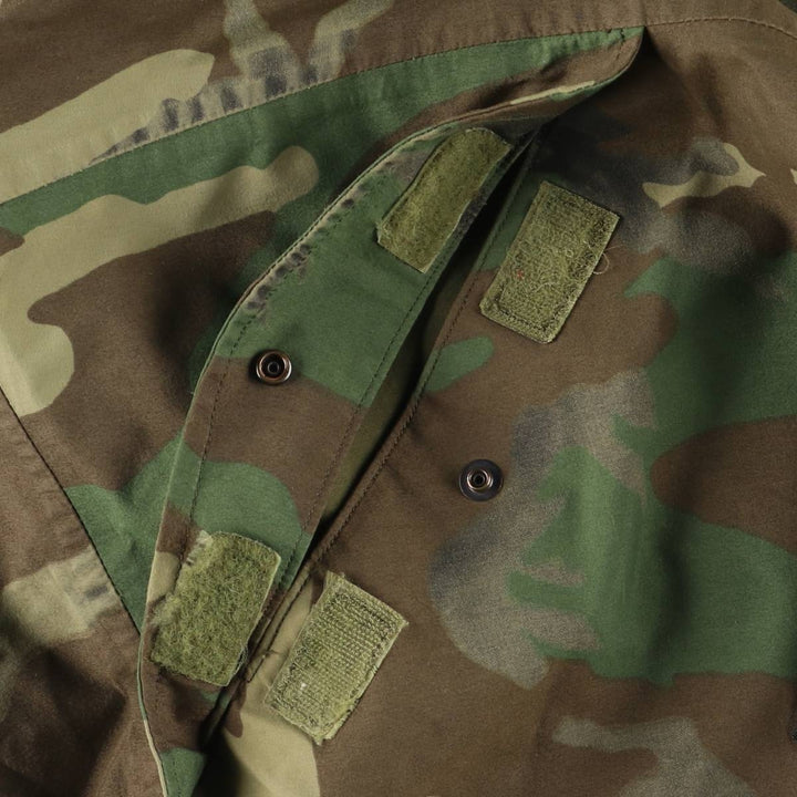 Authentic 1990'S US Military ECWCS 1st Gen Camouflage Woodland Camo Military Gore-Tex Parka, Large Regular, Men's Size L Nylon Khaki type Vintage Second Hand