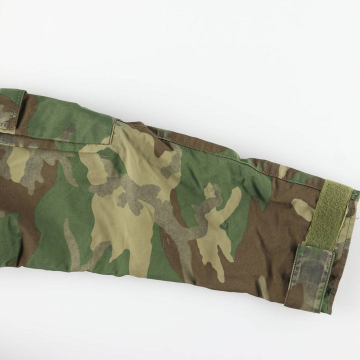 Authentic 1990'S US Military ECWCS 1st Gen Camouflage Woodland Camo Military Gore-Tex Parka, Large Regular, Men's Size L Nylon Khaki type Vintage Second Hand