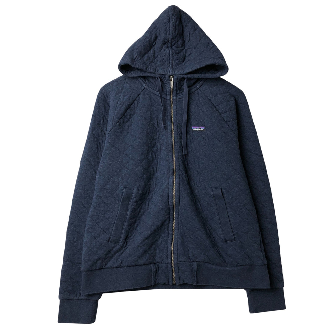 Patagonia 25316FA19 Sweat Full-Zip Hoodie, Men's Size L cotton navy blue type Vintage Second Hand
