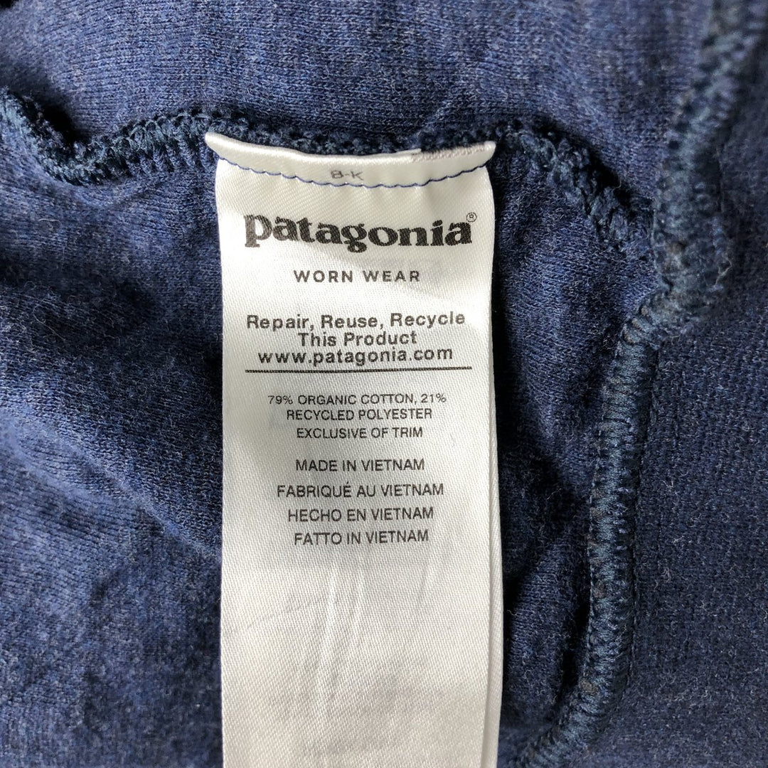 Patagonia 25316FA19 Sweat Full-Zip Hoodie, Men's Size L cotton navy blue type Vintage Second Hand
