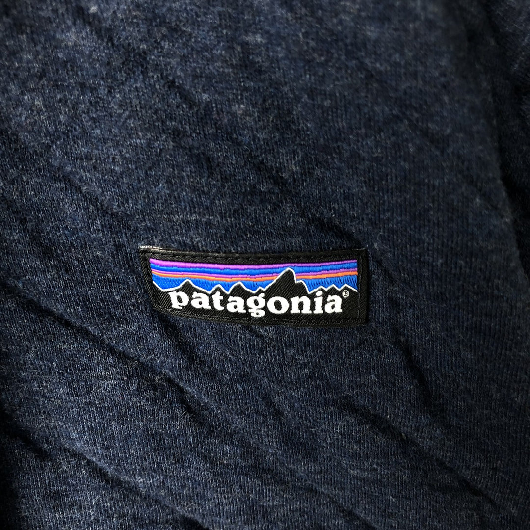 Patagonia 25316FA19 Sweat Full-Zip Hoodie, Men's Size L cotton navy blue type Vintage Second Hand