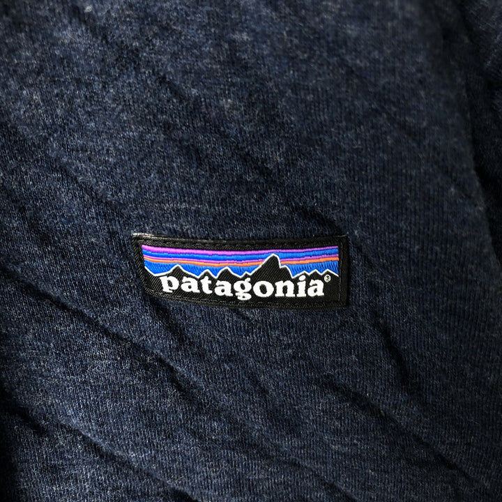 Patagonia 25316FA19 Sweat Full-Zip Hoodie, Men's Size L cotton navy blue type Vintage Second Hand