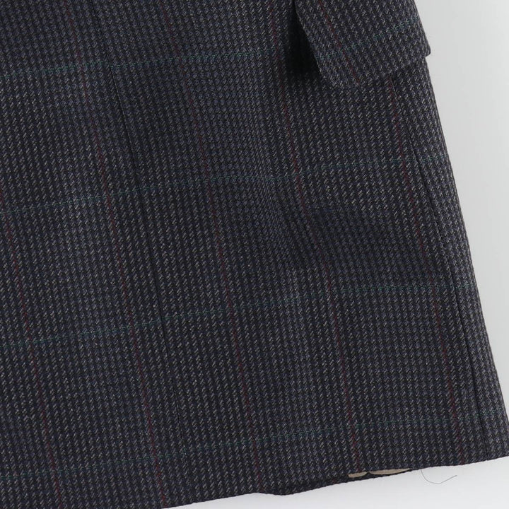 Burberry's Check Pattern Tailored Jacket, Made in USA, Men's Size L (approx.) unclear navy blue type Vintage Second Hand