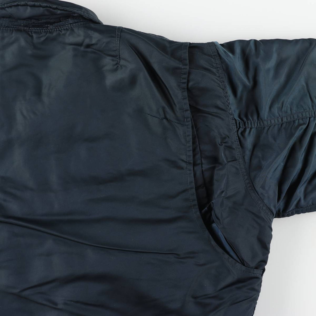 Civilian SCHOTT CWU-R Type Padded Military Flight Jacket, Men's Size Medium unclear navy blue type Vintage Second Hand