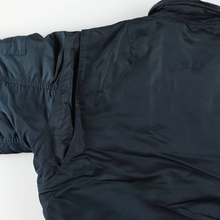 Civilian SCHOTT CWU-R Type Padded Military Flight Jacket, Men's Size Medium unclear navy blue type Vintage Second Hand