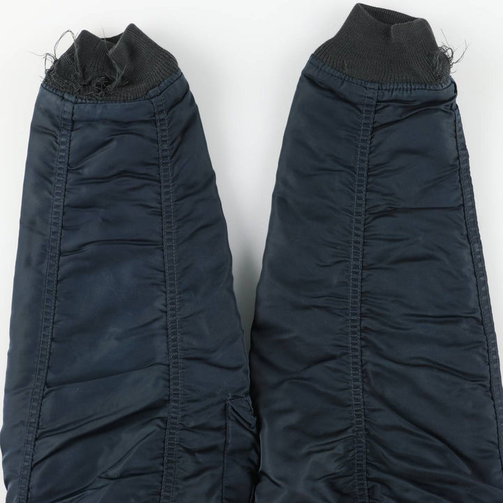 Civilian SCHOTT CWU-R Type Padded Military Flight Jacket, Men's Size Medium unclear navy blue type Vintage Second Hand