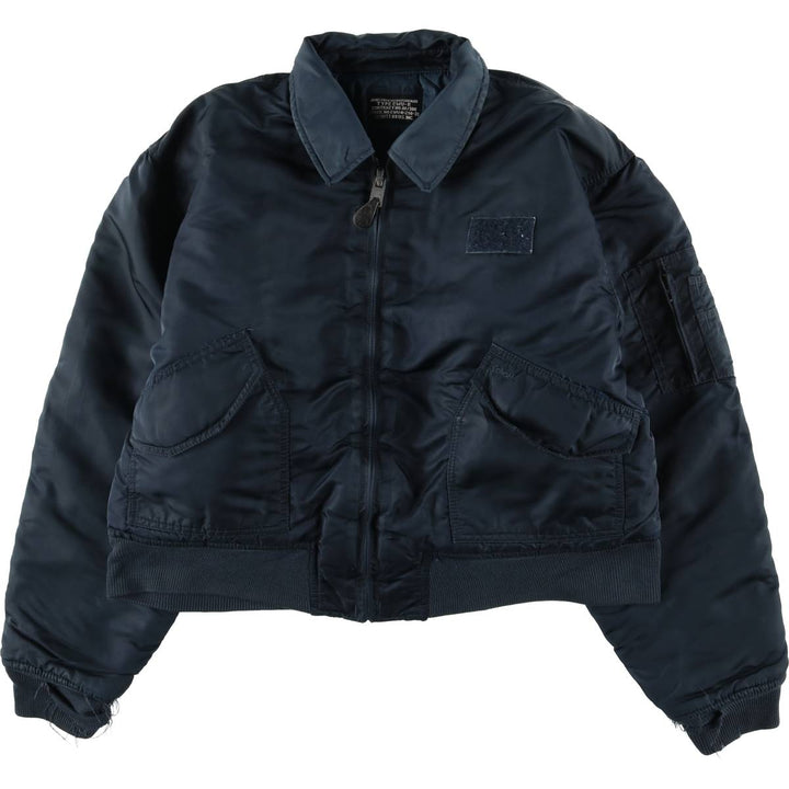 Civilian Schott CWU-R Type Padded Military Flight Jacket, Men's Size XL unclear navy blue type Vintage Second Hand