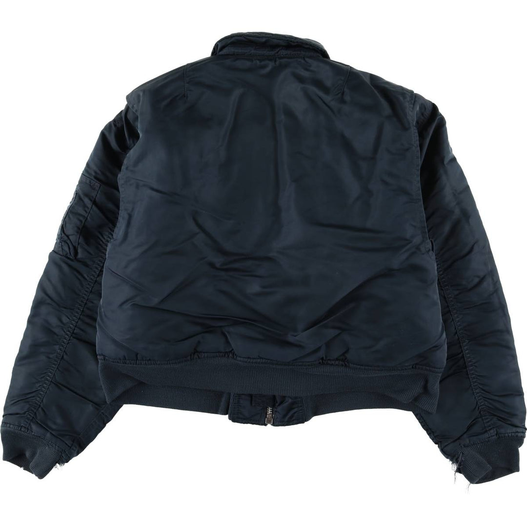 Civilian Schott CWU-R Type Padded Military Flight Jacket, Men's Size XL unclear navy blue type Vintage Second Hand