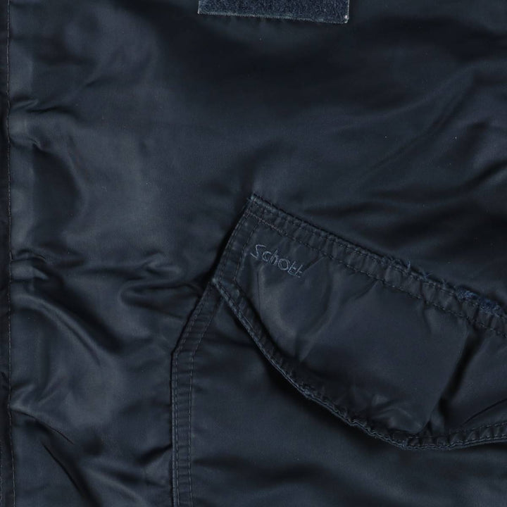 Civilian Schott CWU-R Type Padded Military Flight Jacket, Men's Size XL unclear navy blue type Vintage Second Hand