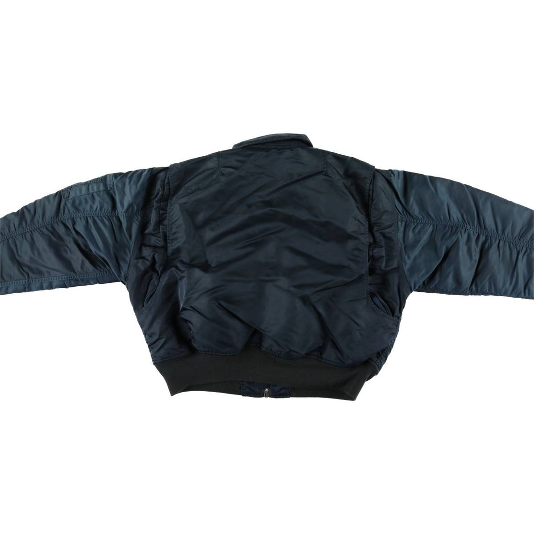 Civilian Schott CWU-R Type Padded Military Flight Jacket, Men's Size XL Nylon navy blue type Vintage Second Hand