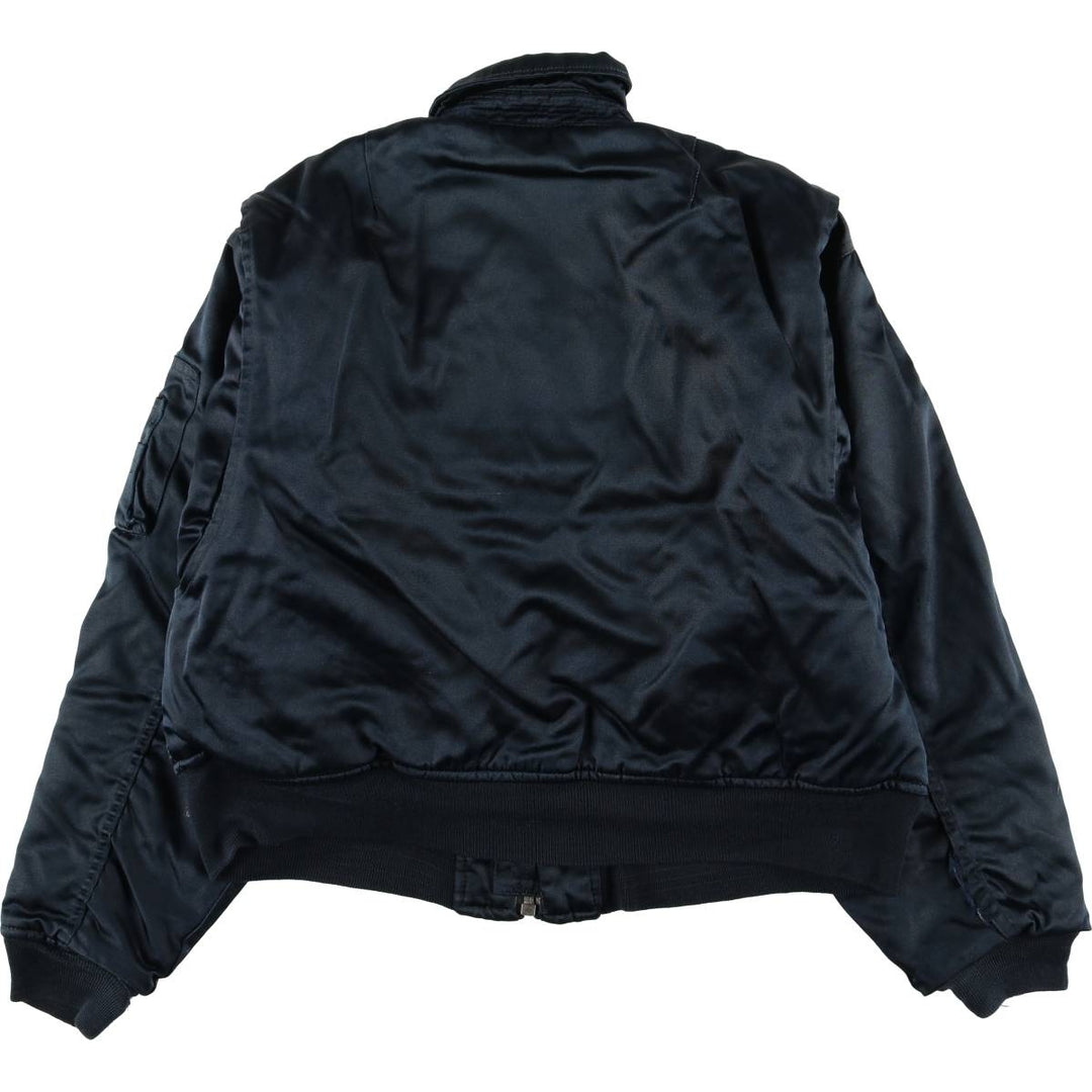 Civilian Schott CWU-R padded military flight jacket, men's size XXL Nylon navy blue type Vintage Second Hand