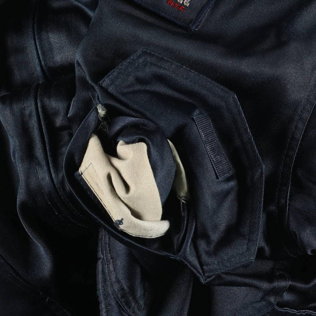 Civilian Schott CWU-R padded military flight jacket, men's size XXL Nylon navy blue type Vintage Second Hand