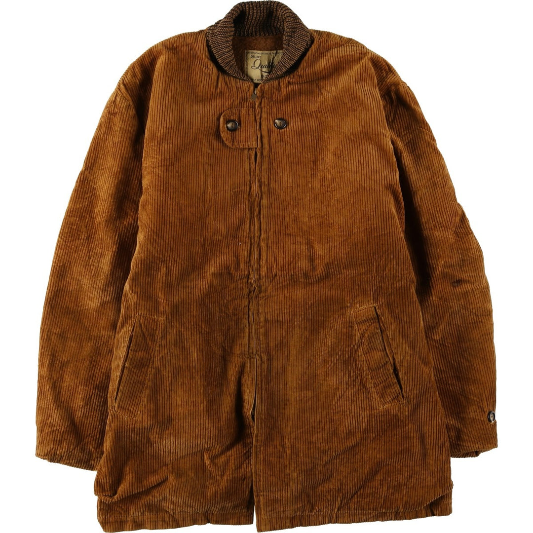 1960'S Deluxe Quality Outerwear Corduroy Jacket, Men's Size XL (Equivalent), Vintage unclear brown type Vintage Second Hand