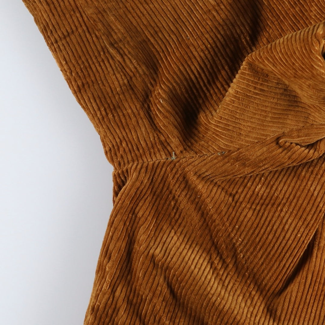1960'S Deluxe Quality Outerwear Corduroy Jacket, Men's Size XL (Equivalent), Vintage unclear brown type Vintage Second Hand
