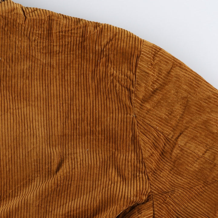 1960'S Deluxe Quality Outerwear Corduroy Jacket, Men's Size XL (Equivalent), Vintage unclear brown type Vintage Second Hand