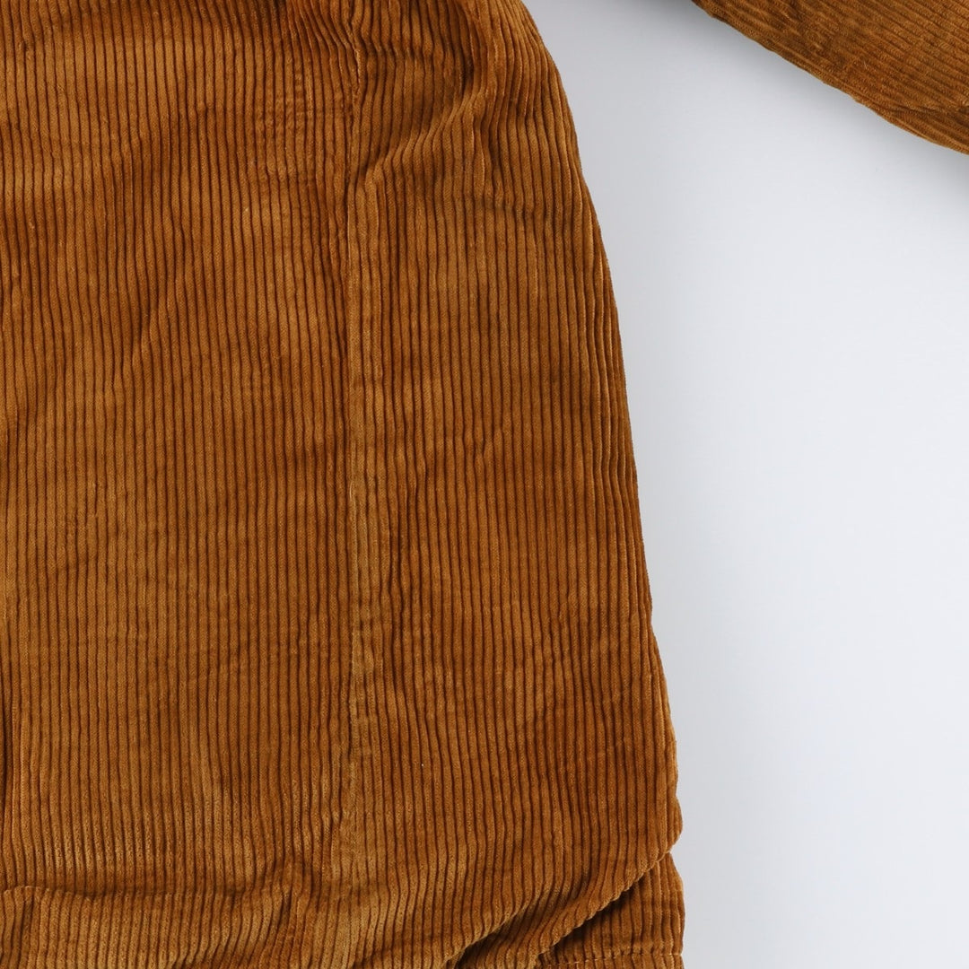 1960'S Deluxe Quality Outerwear Corduroy Jacket, Men's Size XL (Equivalent), Vintage unclear brown type Vintage Second Hand