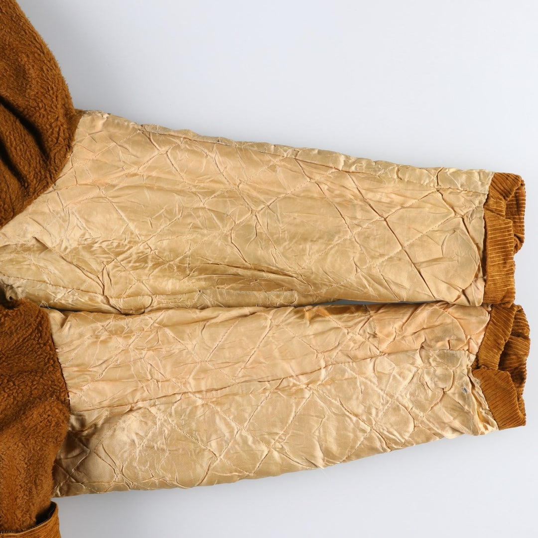1960'S Deluxe Quality Outerwear Corduroy Jacket, Men's Size XL (Equivalent), Vintage unclear brown type Vintage Second Hand