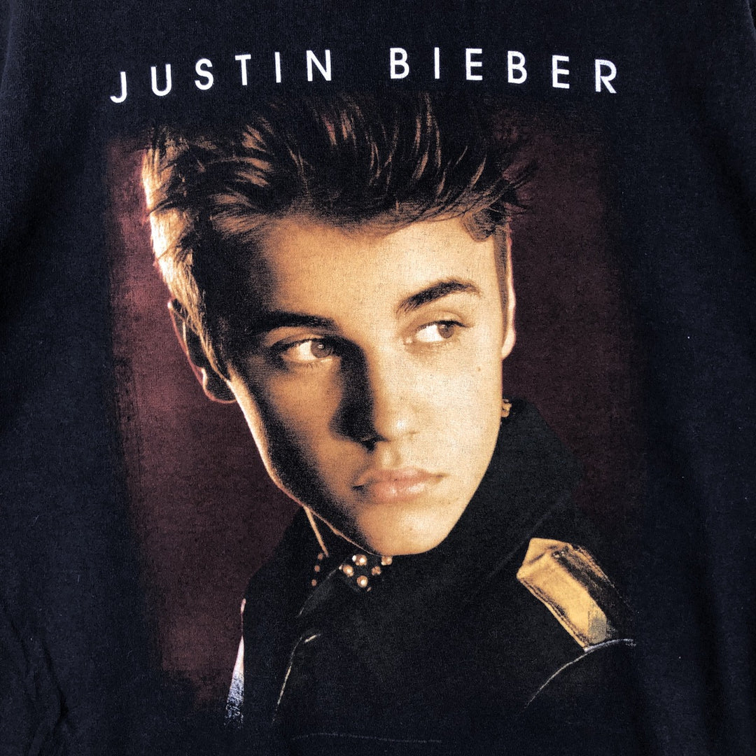 DELTA JUSTIN BIEBER BELIEVE TOUR 2012 cotton black type Vintage Second Hand