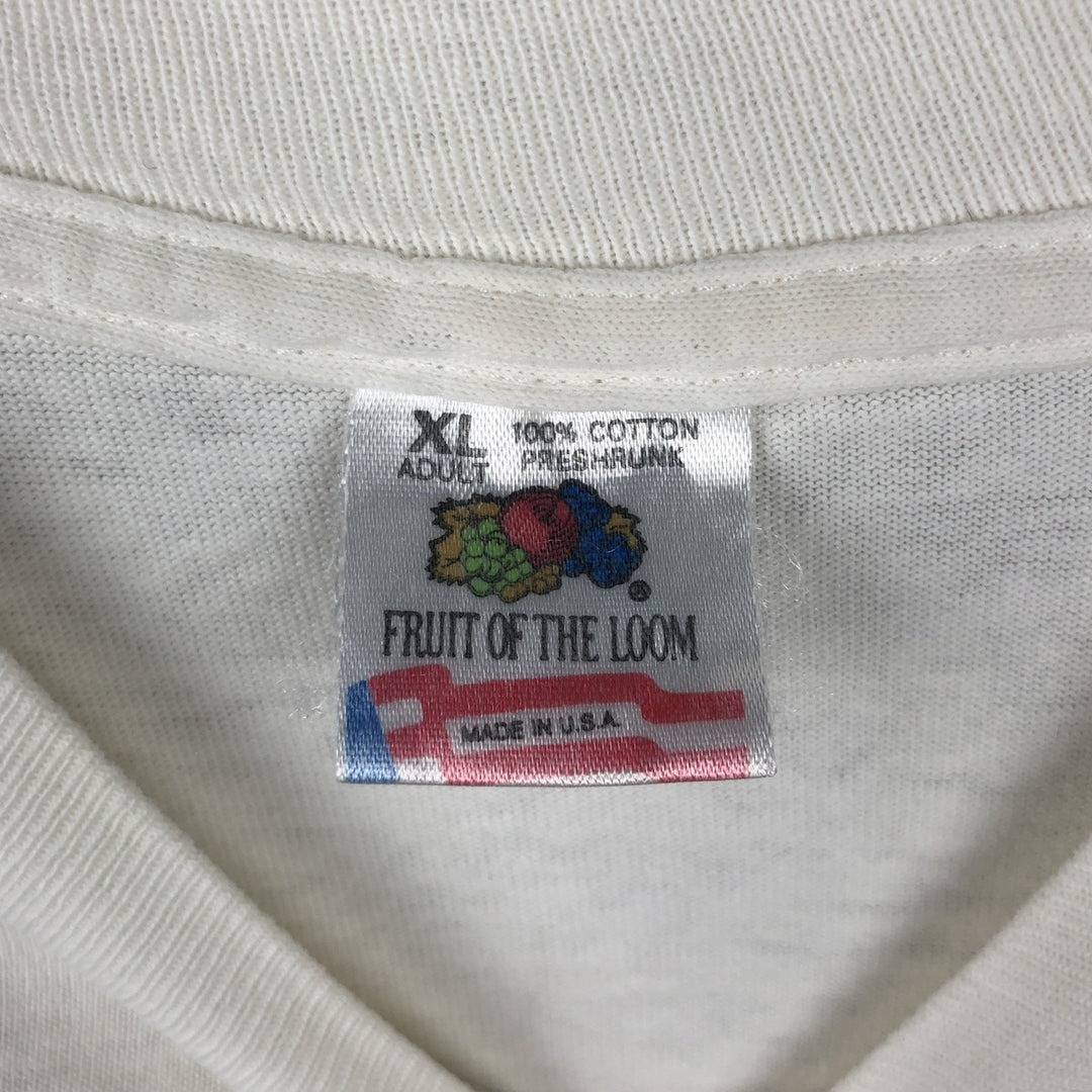 Vintage 90'S Fruit of the Loom Marlboro advertising T-shirt, Made in USA, Men's XL cotton white type Vintage Second Hand
