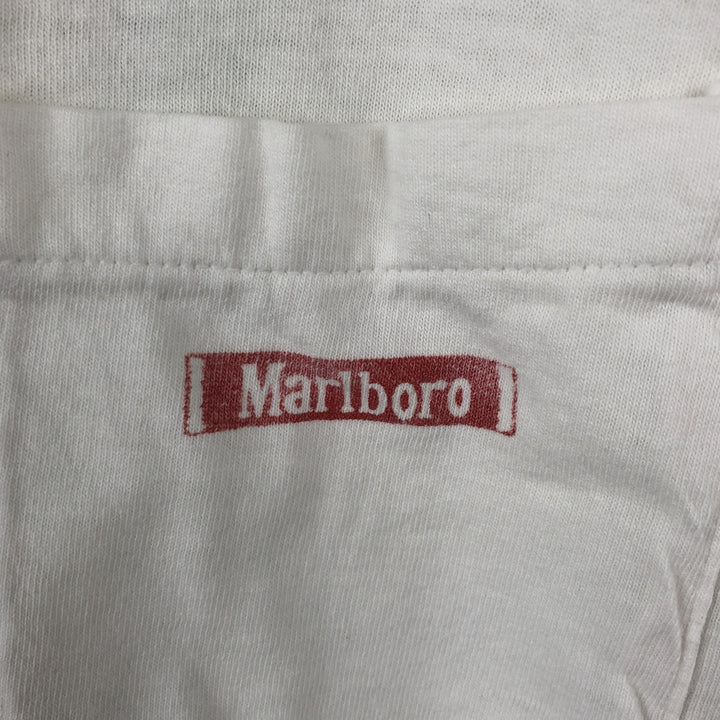 Vintage 90'S Fruit of the Loom Marlboro advertising T-shirt, Made in USA, Men's XL cotton white type Vintage Second Hand