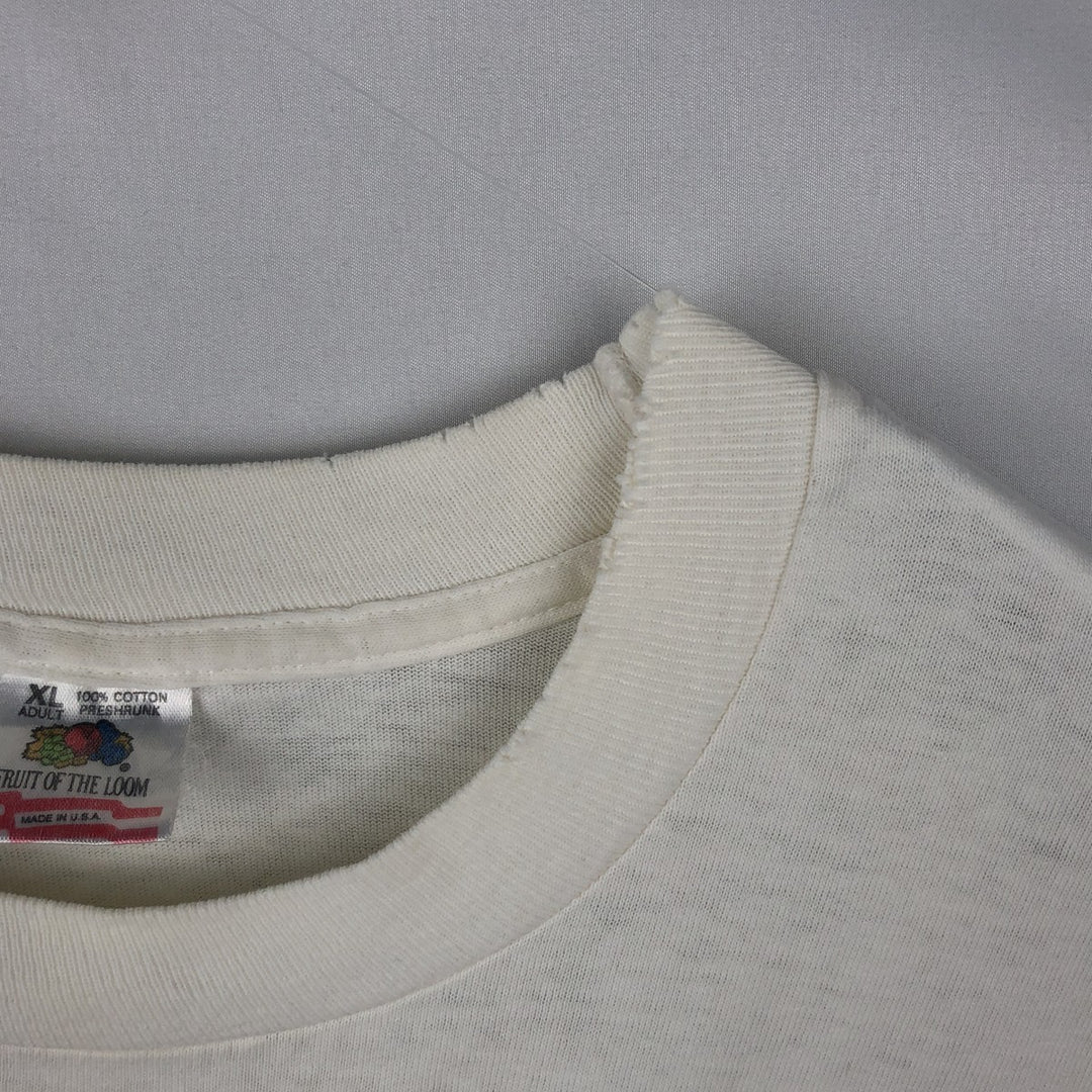 Vintage 90'S Fruit of the Loom Marlboro advertising T-shirt, Made in USA, Men's XL cotton white type Vintage Second Hand