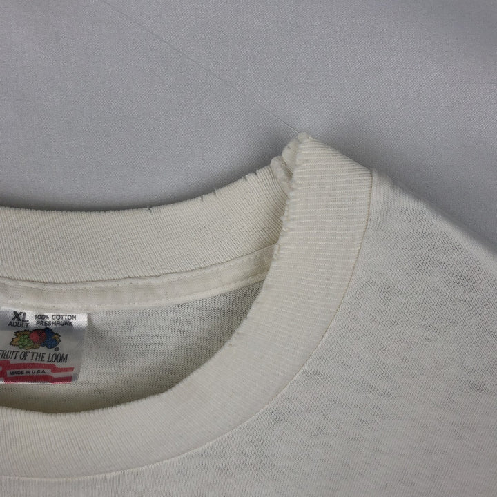 Vintage 90'S Fruit of the Loom Marlboro advertising T-shirt, Made in USA, Men's XL cotton white type Vintage Second Hand