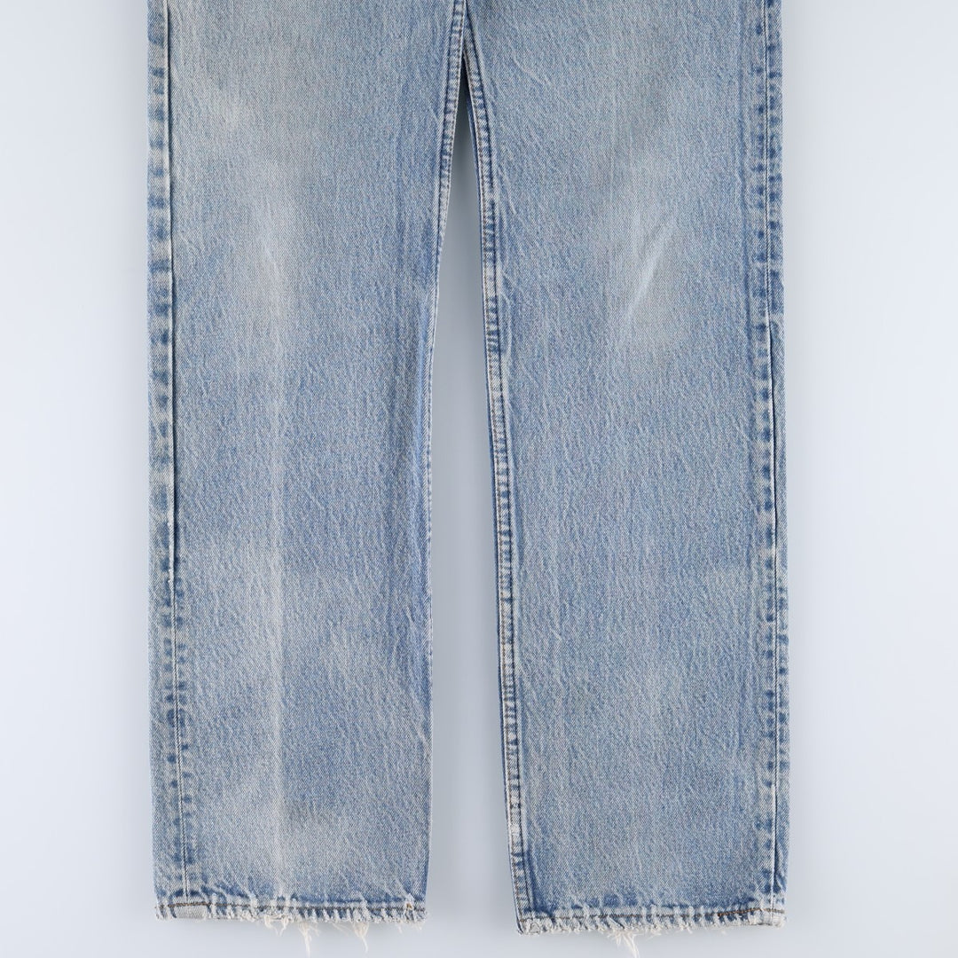 ~1990'S Levi's 701-0115 Straight Denim Pants, Made in USA, Women's Size L (equivalent to W29), Vintage unclear blue type Vintage Second Hand