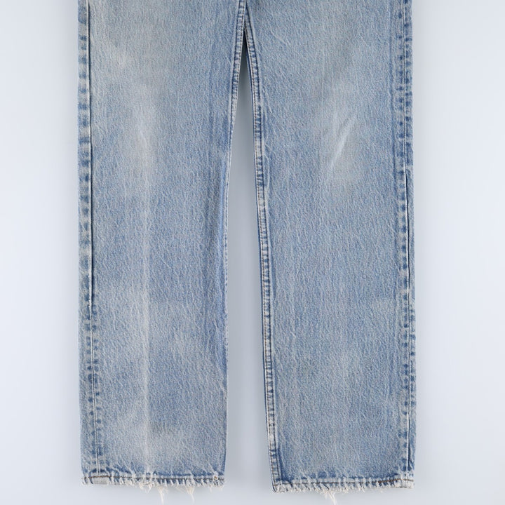 ~1990'S Levi's 701-0115 Straight Denim Pants, Made in USA, Women's Size L (equivalent to W29), Vintage unclear blue type Vintage Second Hand