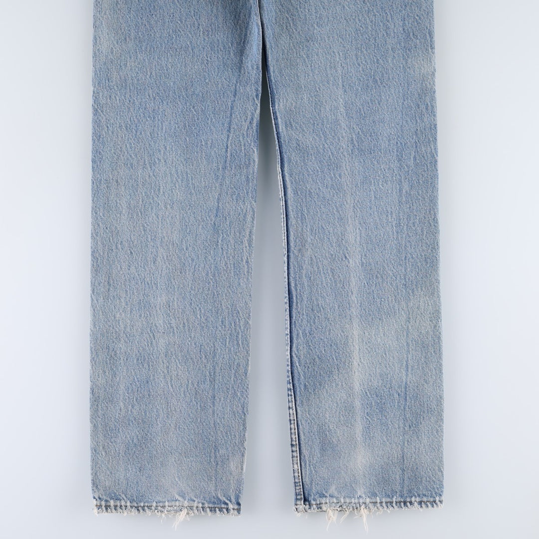 ~1990'S Levi's 701-0115 Straight Denim Pants, Made in USA, Women's Size L (equivalent to W29), Vintage unclear blue type Vintage Second Hand