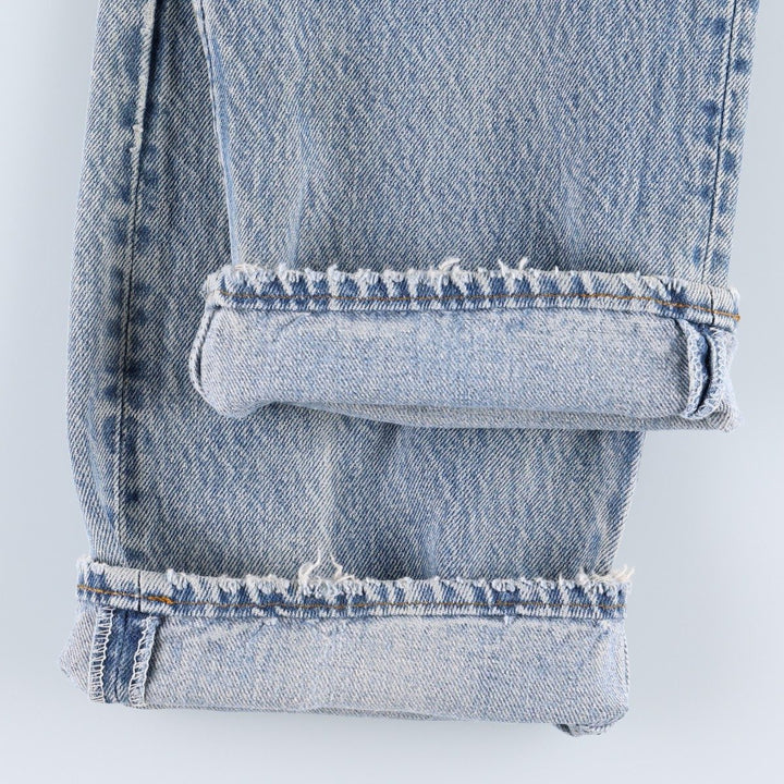 ~1990'S Levi's 701-0115 Straight Denim Pants, Made in USA, Women's Size L (equivalent to W29), Vintage unclear blue type Vintage Second Hand