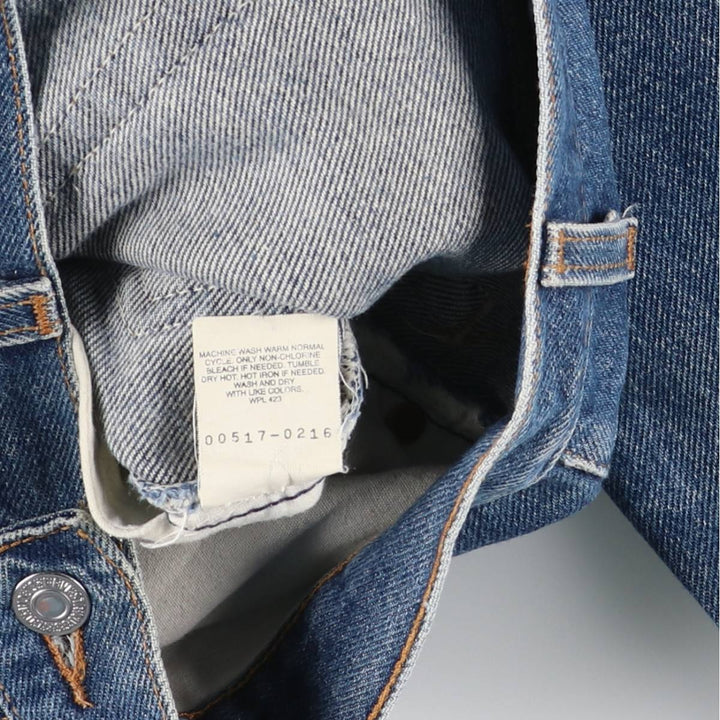 90'S Levi's 517 Bootcut Denim Pants, Made in USA, Women's Size L (W29), Vintage cotton blue type Vintage Second Hand