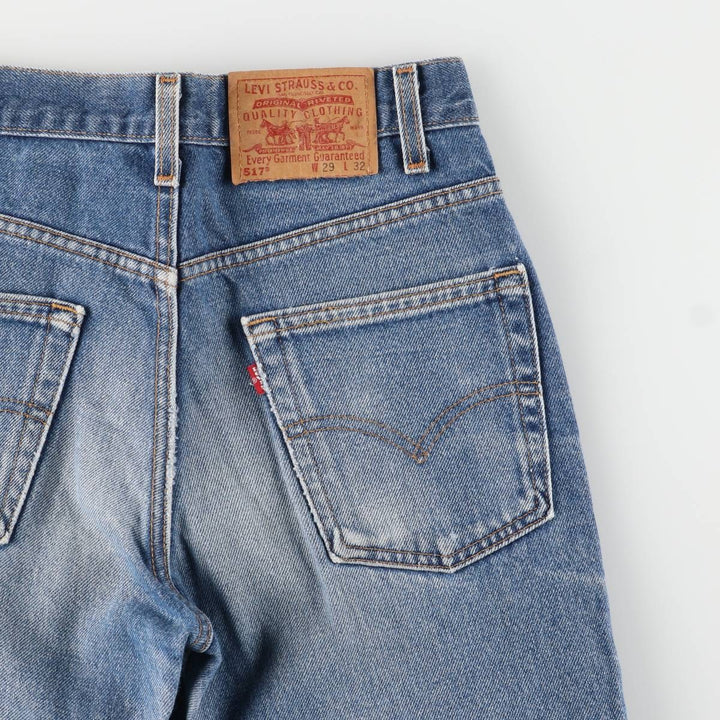 90'S Levi's 517 Bootcut Denim Pants, Made in USA, Women's Size L (W29), Vintage cotton blue type Vintage Second Hand