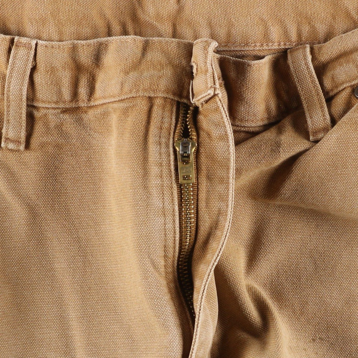 Carhartt Original Dungaree Fit Double Knee Duck Painter Pants, Men's, W34 equivalent cotton brown type Vintage Second Hand