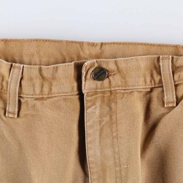 Carhartt Original Dungaree Fit Double Knee Duck Painter Pants, Men's, W34 equivalent cotton brown type Vintage Second Hand