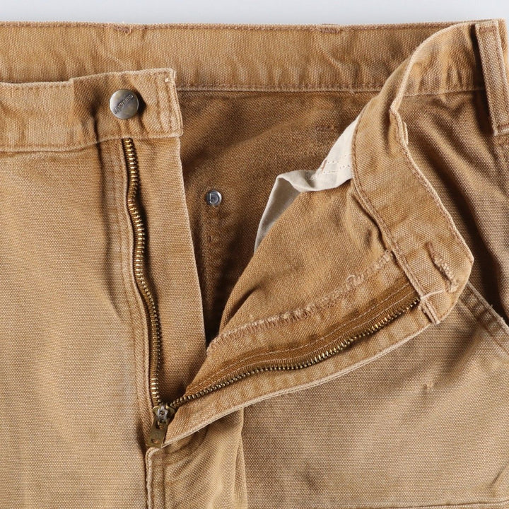 Carhartt Original Dungaree Fit Double Knee Duck Painter Pants, Men's, W34 equivalent cotton brown type Vintage Second Hand