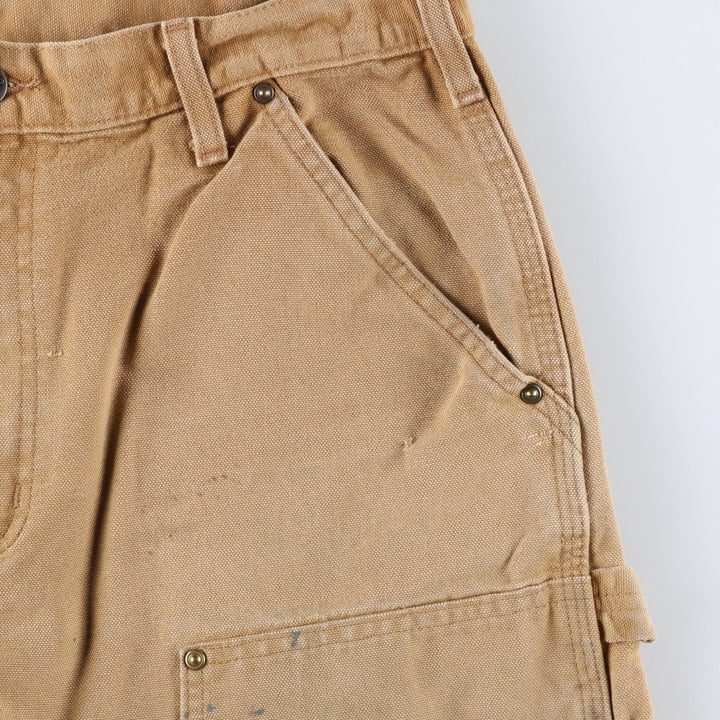 Carhartt Original Dungaree Fit Double Knee Duck Painter Pants, Men's, W34 equivalent cotton brown type Vintage Second Hand