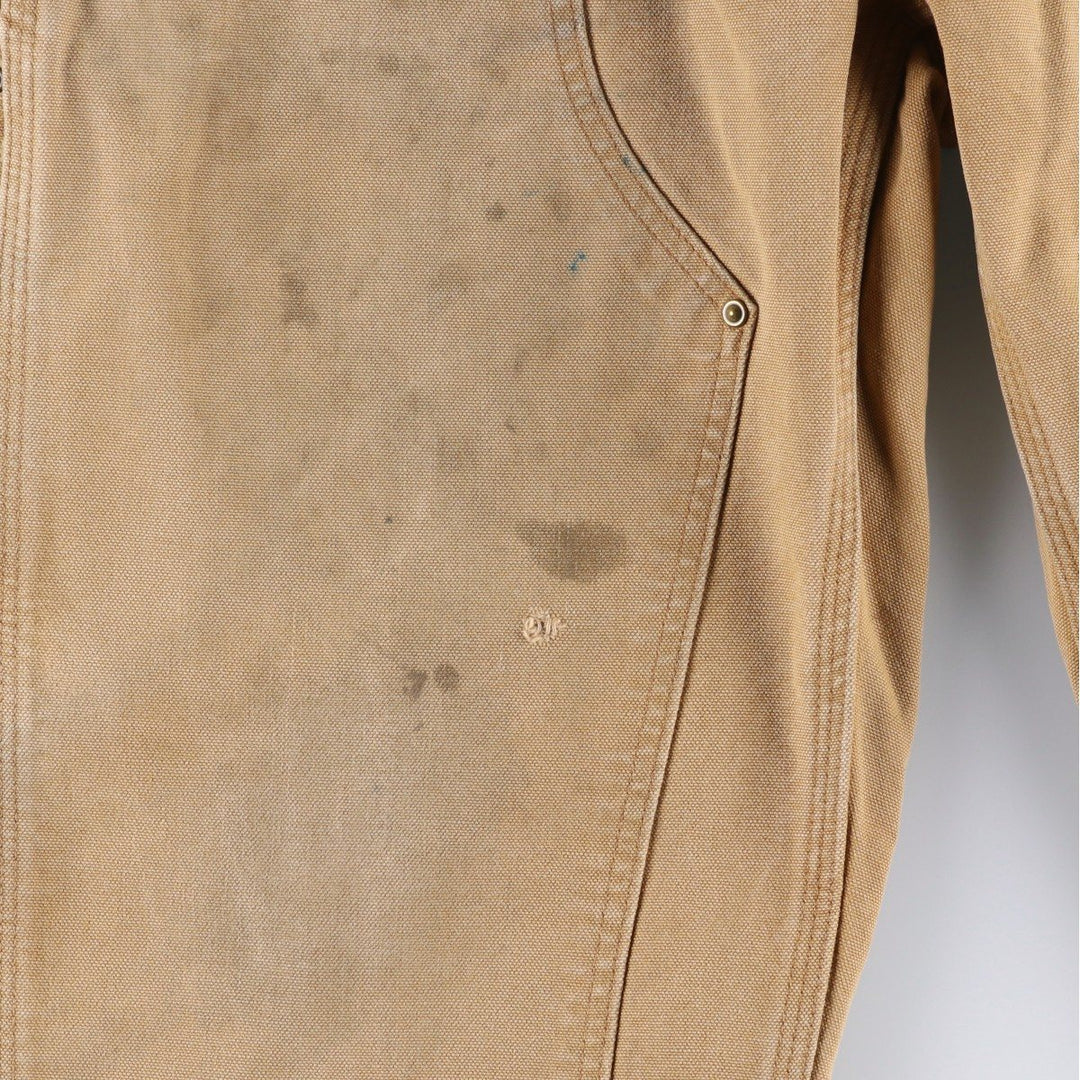 Carhartt Original Dungaree Fit Double Knee Duck Painter Pants, Men's, W34 equivalent cotton brown type Vintage Second Hand