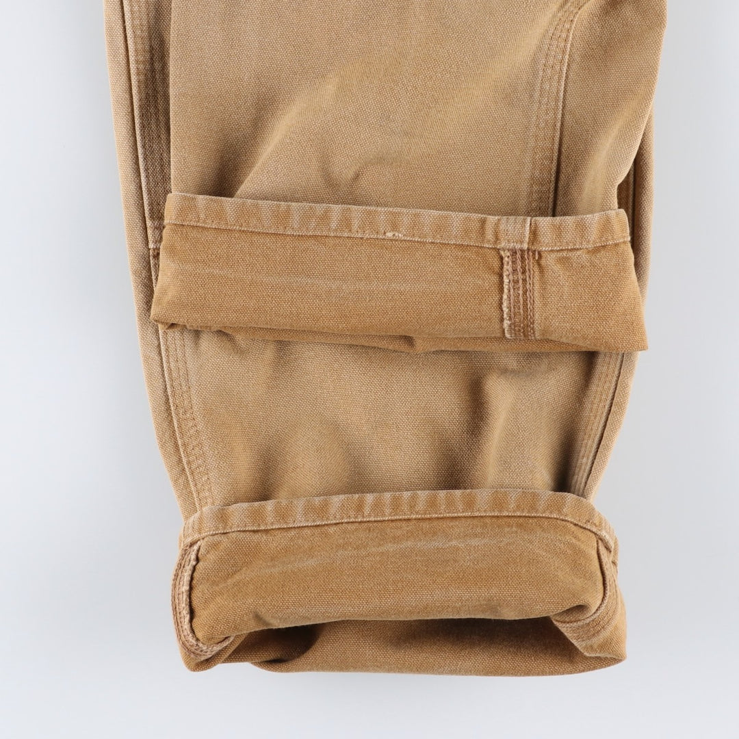 Carhartt Original Dungaree Fit Double Knee Duck Painter Pants, Men's, W34 equivalent cotton brown type Vintage Second Hand