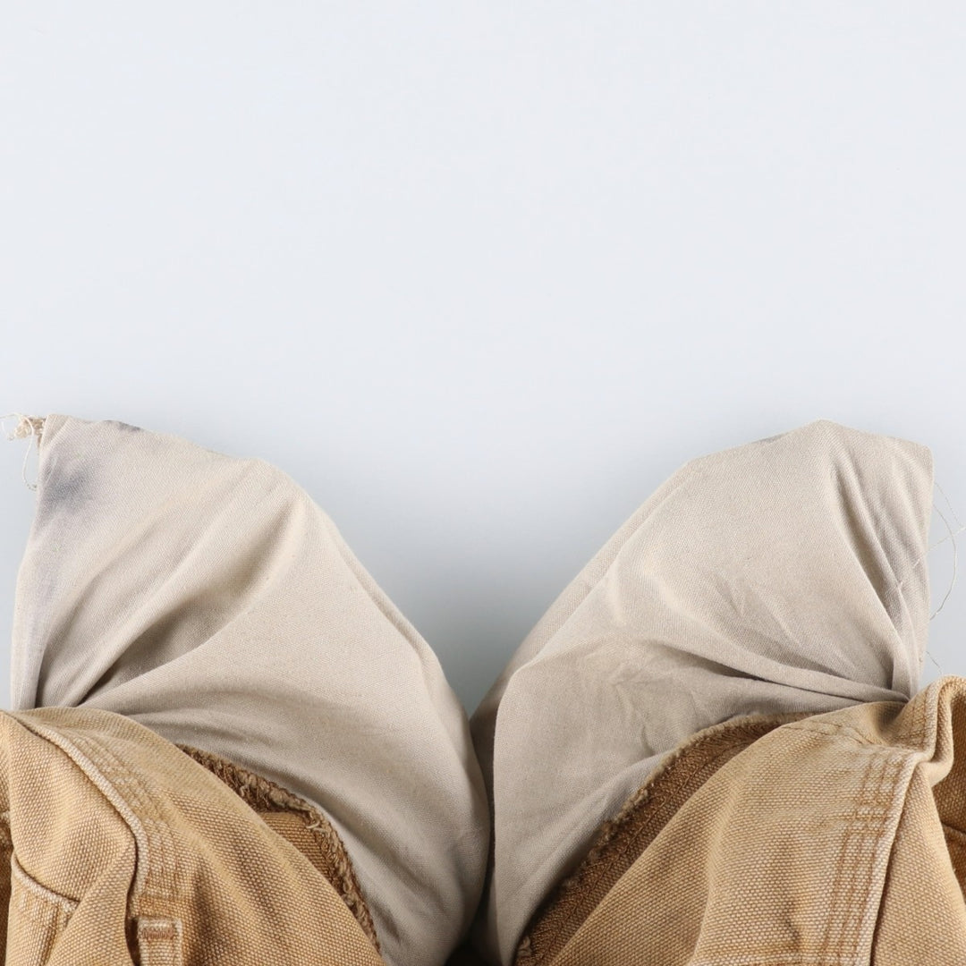 Carhartt Original Dungaree Fit Double Knee Duck Painter Pants, Men's, W34 equivalent cotton brown type Vintage Second Hand